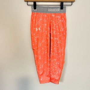 UNDER ARMOUR girls running leggings sz xs